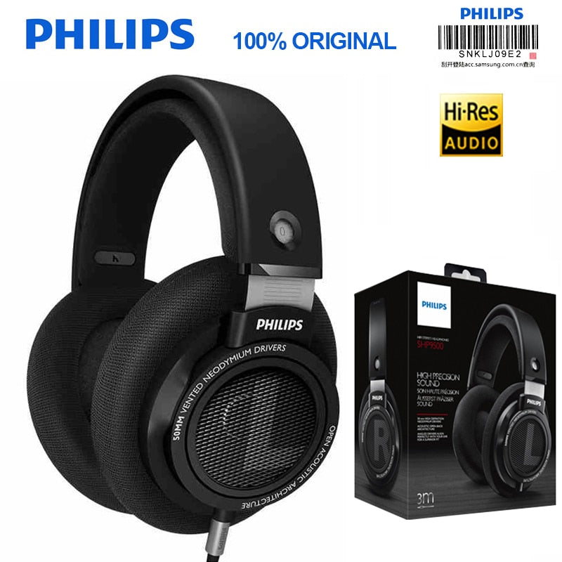 Professional Philips SHP9500 Headphones with Pure Sound Quality 3 Meter Long HIFI Headset for Xiaomi MP3 Huawei - Tophatter Daily Deals