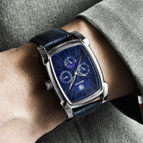 Square Luxury Mens Watch Analog Waterproof Quartz Sport Stylish Leather Strap Wrist Watch Business Design For Men Watches - Tophatter Daily Deals