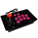 Arcade Joystick 10 Buttons USB Fighting Stick Joystick Gaming Controller Gamepad Video Game For PC Consoles rose red - Tophatter Daily Deals