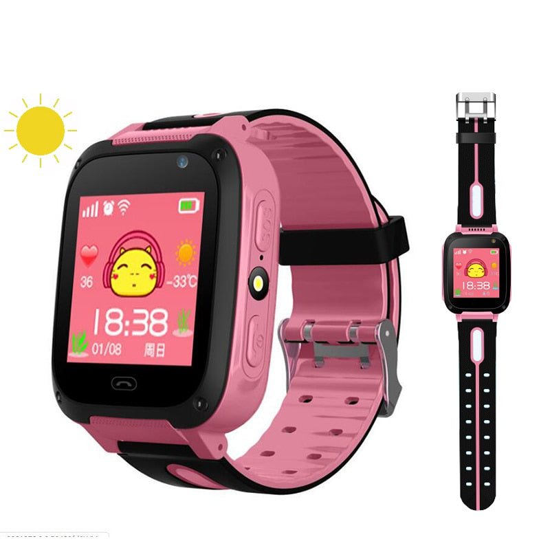 Kids Smartwatch gps watches blood pressure monitor SIM Card Call Tracker Child Camera SOS Anti-lost smart watches for children - Tophatter Daily Deals