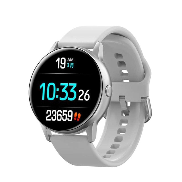 DT88 Smartwatch Silver-silicone stra - Tophatter Daily Deals