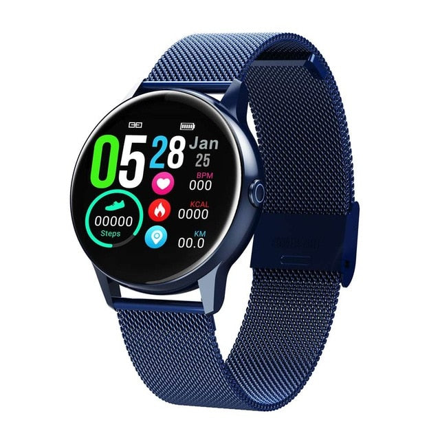 DT88 Smartwatch Blue-steel strap - Tophatter Daily Deals