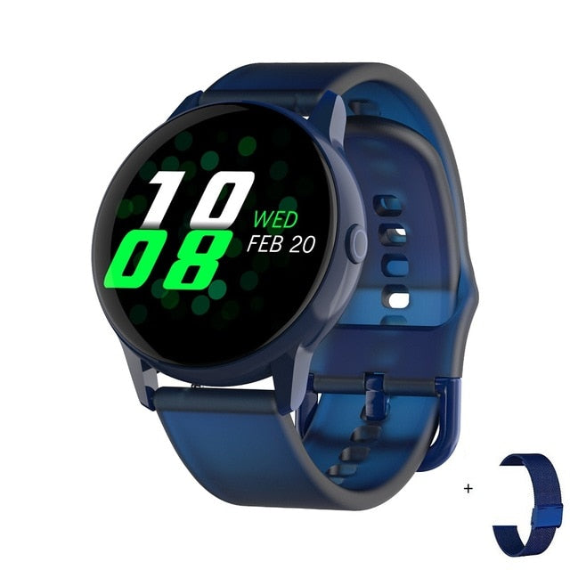 DT88 Smartwatch Blue add blue metal - Tophatter Daily Deals