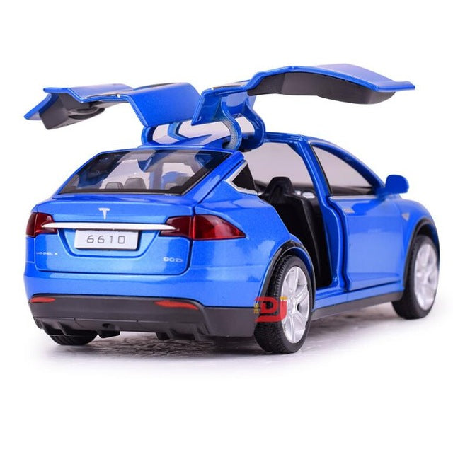 New 1:32 Tesla MODEL X Alloy Car Model Diecasts & Toy Vehicles Toy Cars Free Shipping Kid Toys For Children Gifts Boy Toy Blue - Tophatter Daily Deals