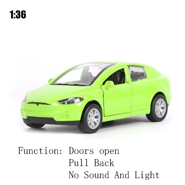 New 1:32 Tesla MODEL X Alloy Car Model Diecasts & Toy Vehicles Toy Cars Free Shipping Kid Toys For Children Gifts Boy Toy 136 Green - Tophatter Daily Deals
