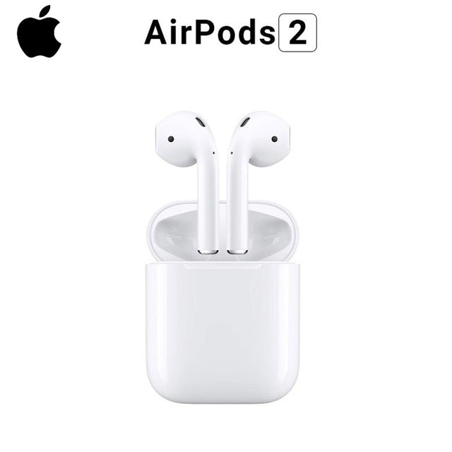 Apple AirPods 2nd with Charging Case air pod Earphone Original Bluetooth Headphones for iPhone 7 8 11 XR Plus iPad MacBook Watch Default Title - Tophatter Daily Deals