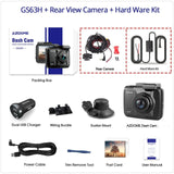 AZDOME Dash Cam GS63H 4K Built in GPS Speed Coordinates WiFi DVR Dual Lens Car Camera Dash Camera Night Vision Dashcam 24H Park GS63H-RVC-HWK - Tophatter Daily Deals
