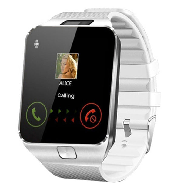 New DZ09 Smartwatch Smart Watch clock Digital Men Watch Bluetooth SIM TF Card Camera For Android smart Mobile Phone Wristwatch White No Original box - Tophatter Daily Deals