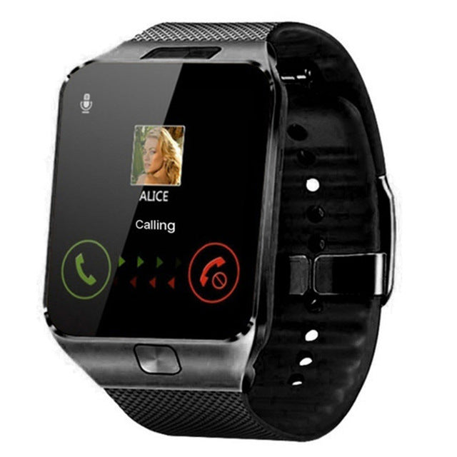 New DZ09 Smartwatch Smart Watch clock Digital Men Watch Bluetooth SIM TF Card Camera For Android smart Mobile Phone Wristwatch Black No Original box - Tophatter Daily Deals