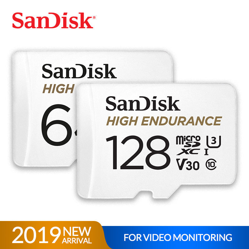 SanDisk Memory Card High Endurance micro SD Card C10 V30 U3 4K 32GB 64GB 128GB 256GB TF Cards for Dash Cam Home Video Monitoring - Tophatter Daily Deals