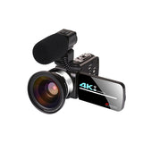 KOMERY 4K Video camcorder 48MP WIFI Live Streaming Vlogging For Youbute Landscape Touch Screen Night Vision Digital Zoom Camera - Tophatter Daily Deals
