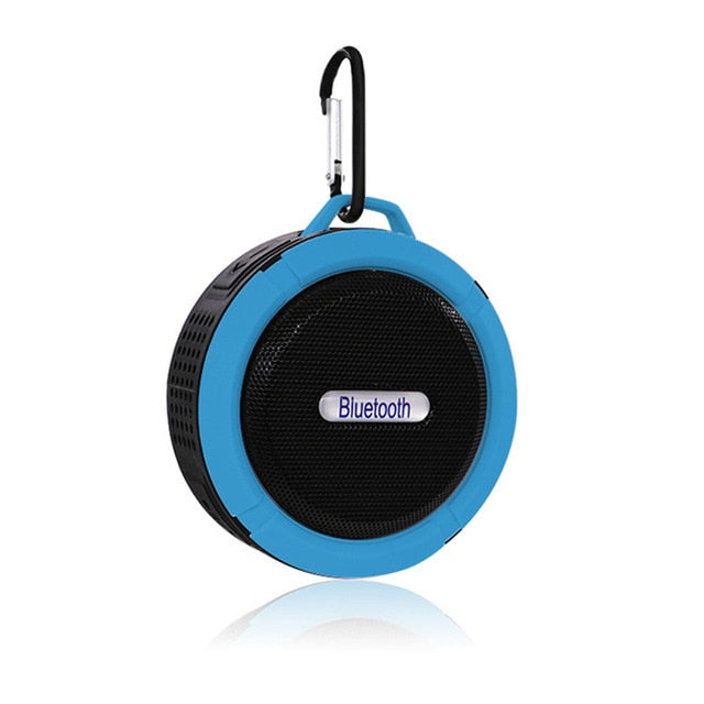 Portable Mini Bluetooth Speaker Waterproof Outdoor Shower sound box Wireless Car subwoofe Loudspeaker dustproof shock proof BLUE - Tophatter Daily Deals
