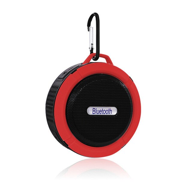 Portable Mini Bluetooth Speaker Waterproof Outdoor Shower sound box Wireless Car subwoofe Loudspeaker dustproof shock proof RED - Tophatter Daily Deals