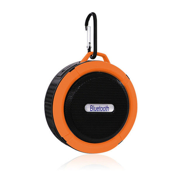 Portable Mini Bluetooth Speaker Waterproof Outdoor Shower sound box Wireless Car subwoofe Loudspeaker dustproof shock proof Orange - Tophatter Daily Deals