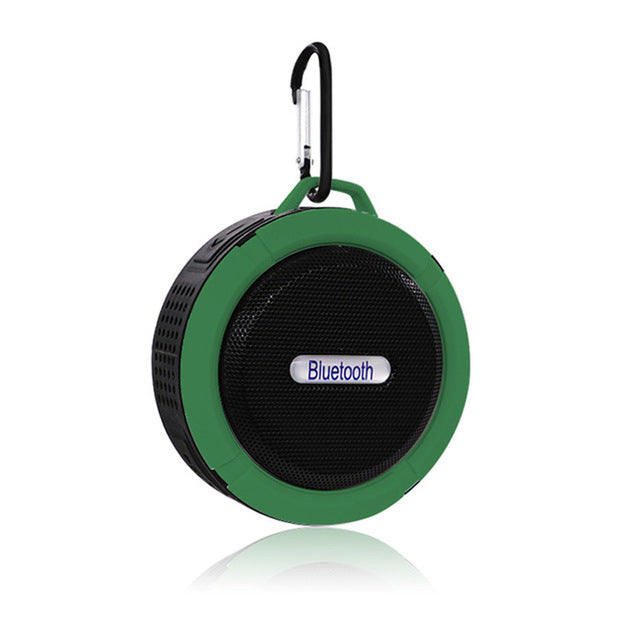 Portable Mini Bluetooth Speaker Waterproof Outdoor Shower sound box Wireless Car subwoofe Loudspeaker dustproof shock proof GREEN - Tophatter Daily Deals