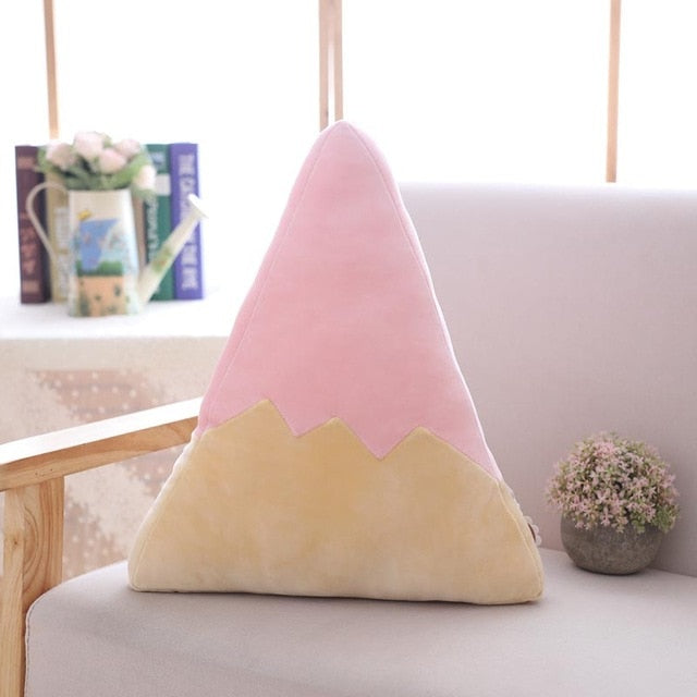 Pastel Rainbow Cloud Plush Moon Multicoloured Stripey Candy Star Moon Plush Mountain Pink - 30cm Rainbows - Tophatter Daily Deals