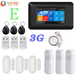 3G Version TFT All Touch Screen WIFI GPRS Wireless APP Remote Control Smart Home Security Alarm Systems For IOS/Android System YS021-PG-106-3G-BK-E - Tophatter Daily Deals