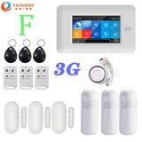 3G Version TFT All Touch Screen WIFI GPRS Wireless APP Remote Control Smart Home Security Alarm Systems For IOS/Android System YS021-PG-106-3G-WH-F - Tophatter Daily Deals