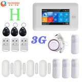 3G Version TFT All Touch Screen WIFI GPRS Wireless APP Remote Control Smart Home Security Alarm Systems For IOS/Android System YS021-PG-106-3G-WH-H - Tophatter Daily Deals