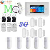 3G Version TFT All Touch Screen WIFI GPRS Wireless APP Remote Control Smart Home Security Alarm Systems For IOS/Android System YS021-PG-106-3G-WH-M - Tophatter Daily Deals