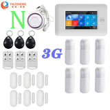 3G Version TFT All Touch Screen WIFI GPRS Wireless APP Remote Control Smart Home Security Alarm Systems For IOS/Android System YS021-PG-106-3G-WH-N - Tophatter Daily Deals
