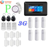 3G Version TFT All Touch Screen WIFI GPRS Wireless APP Remote Control Smart Home Security Alarm Systems For IOS/Android System YS021-PG-106-3G-BK-P - Tophatter Daily Deals
