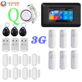 3G Version TFT All Touch Screen WIFI GPRS Wireless APP Remote Control Smart Home Security Alarm Systems For IOS/Android System YS021-PG-106-3G-BK-Q - Tophatter Daily Deals