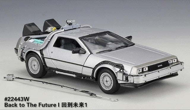 1/24 Scale Metal Alloy Car Diecast Model Part 1 2 3 Time Machine DeLorean DMC-12 Model Toy Back to the Future Fly version Part 2 PART 1 - Tophatter Daily Deals