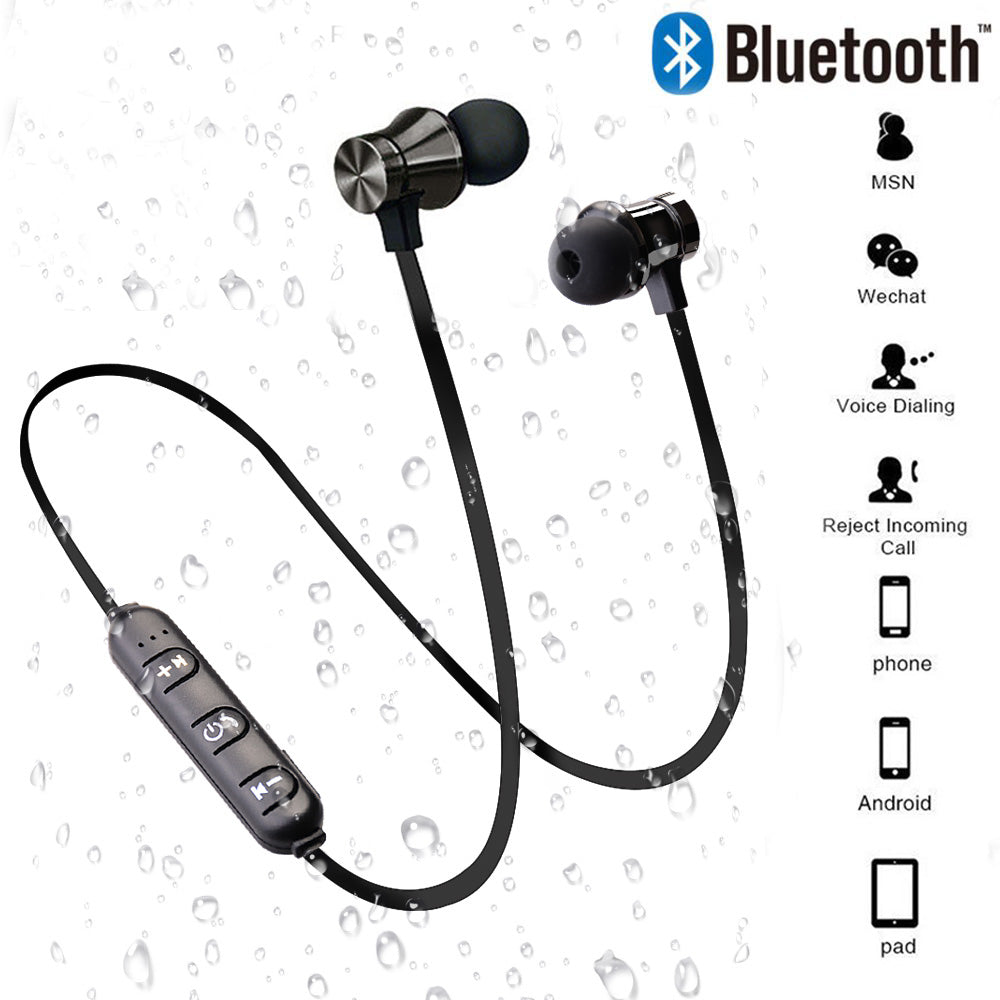 Magnetic Wireless bluetooth Earphone XT11 music headset Phone Neckband sport Earbuds Earphone with Mic For iPhone Samsung Xiaomi - Tophatter Daily Deals
