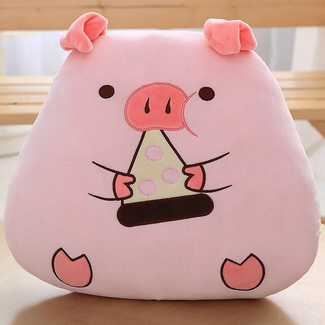Pink Piggy Plush Pillow Soft Stuffed Donuts or Onigiri Pink Onigiri Animals - Tophatter Daily Deals