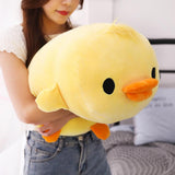 Laying Down Duck Cute Yellow Duck Plush Animals - Tophatter Daily Deals
