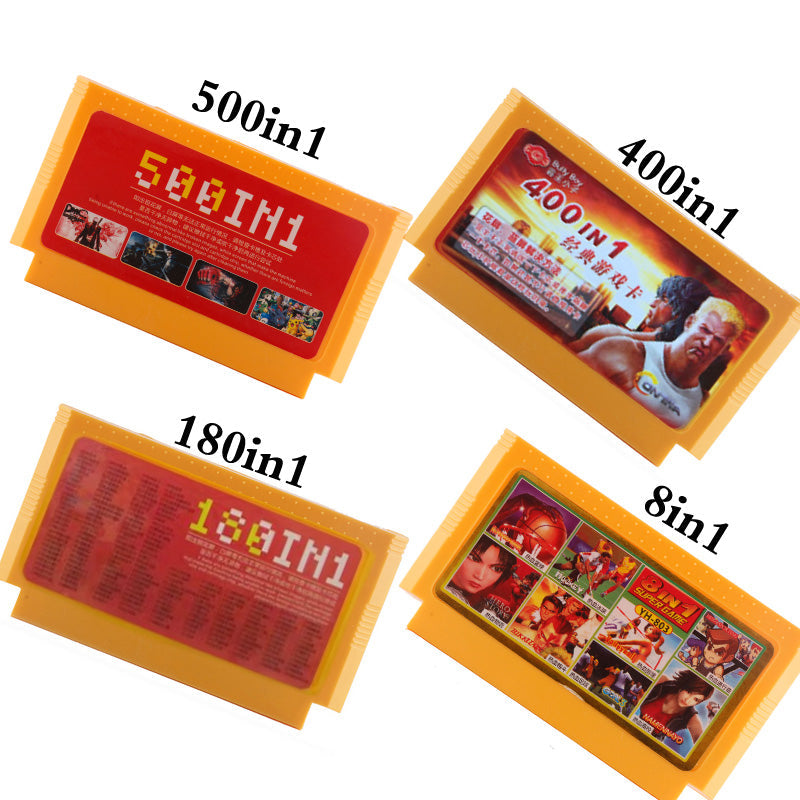 500 in 1 game cartridge Video Games Memory Cards 180 400 in 1 8 Bit 60 Pins Console For Nintend game classic FC game cards 8in1 - Tophatter Daily Deals
