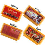 500 in 1 game cartridge Video Games Memory Cards 180 400 in 1 8 Bit 60 Pins Console For Nintend game classic FC game cards 8in1 - Tophatter Daily Deals