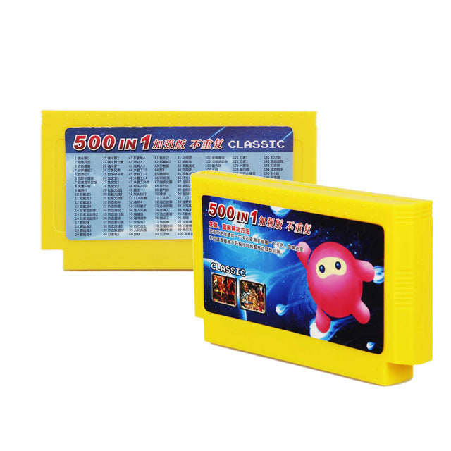 500 in 1 game cartridge Video Games Memory Cards 180 400 in 1 8 Bit 60 Pins Console For Nintend game classic FC game cards 8in1 500 in 1 - Tophatter Daily Deals
