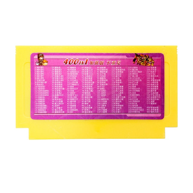 500 in 1 game cartridge Video Games Memory Cards 180 400 in 1 8 Bit 60 Pins Console For Nintend game classic FC game cards 8in1 400 in 1 - Tophatter Daily Deals