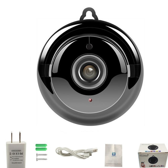 V380 Mini Wifi Camera 1080p IP Camera Wireless CCTV Infrared Night Vision Motion Detection 2-Way Audio Home Security Camcorders EU Plug 5 - Tophatter Daily Deals