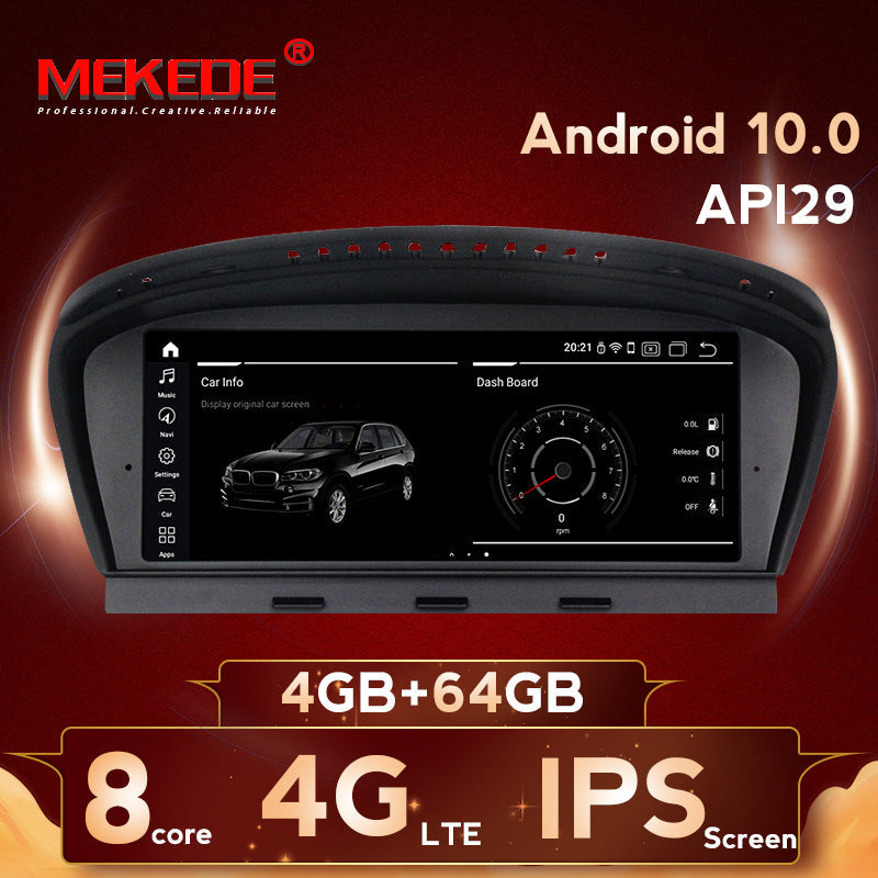 MEKEDE 8.8"HD 4G+64G Android 10 car radio multimedia player for BMW 5 Series E60 E61 E62 E63 E64 E90 E91 E92 CCC CIC system - Tophatter Daily Deals
