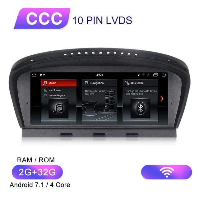 MEKEDE 8.8"HD 4G+64G Android 10 car radio multimedia player for BMW 5 Series E60 E61 E62 E63 E64 E90 E91 E92 CCC CIC system CCC 2G 32G - Tophatter Daily Deals