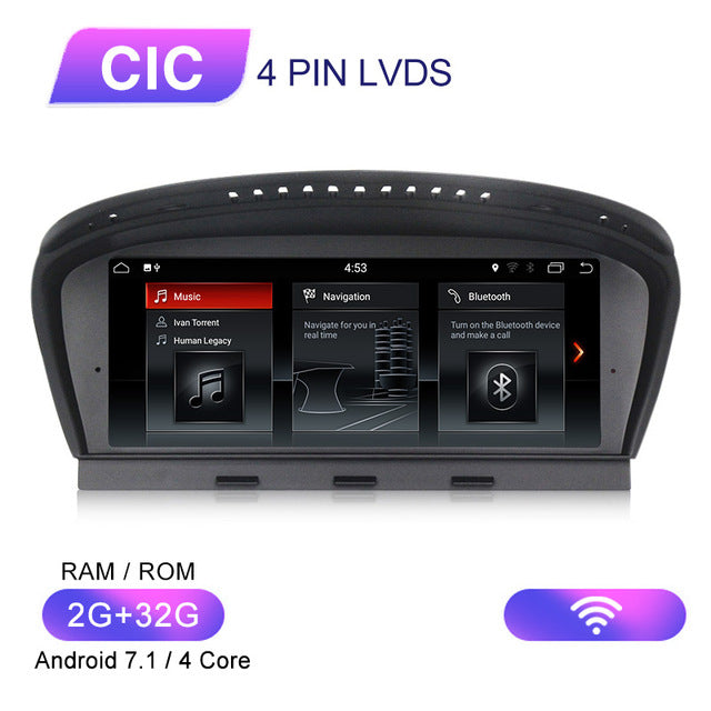 MEKEDE 8.8"HD 4G+64G Android 10 car radio multimedia player for BMW 5 Series E60 E61 E62 E63 E64 E90 E91 E92 CCC CIC system CIC 2G 32G - Tophatter Daily Deals