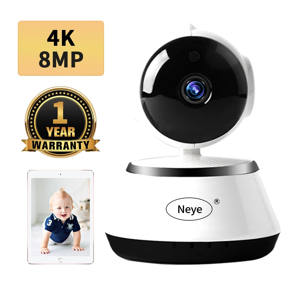N_eye 8MP 4K/1080P HD Home Security IP Camera Two Way Audio Wireless Camera Night Vision CCTV WiFi Camera Baby Monitor Pet cam - Tophatter Daily Deals