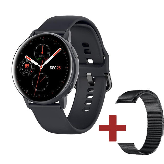 SG2 Plus Full Touch Amoled 390*390 HD Screen ECG Smart Watch Men Wireless Charing IP68 Waterproof Heart Rate BT 5.1 SmartWatch SG2 BK add bk Ste - Tophatter Daily Deals