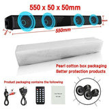 2020 New Luxury Upgrade Best Sound Quality Wireless Bluetooth Soundbar Speaker TV Home Theater Soundbar Subwoofer with RCA Line 550mm with control - Tophatter Daily Deals
