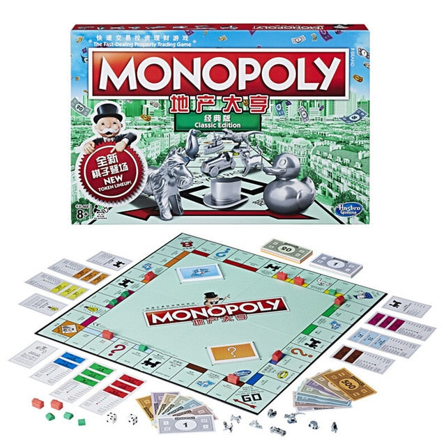 Hasbro Monopoly Fast Trade Real Estate Trading Game Play For Adult Family Gaming Education Toy Chinese Version Many Choices Chinese version - Tophatter Daily Deals