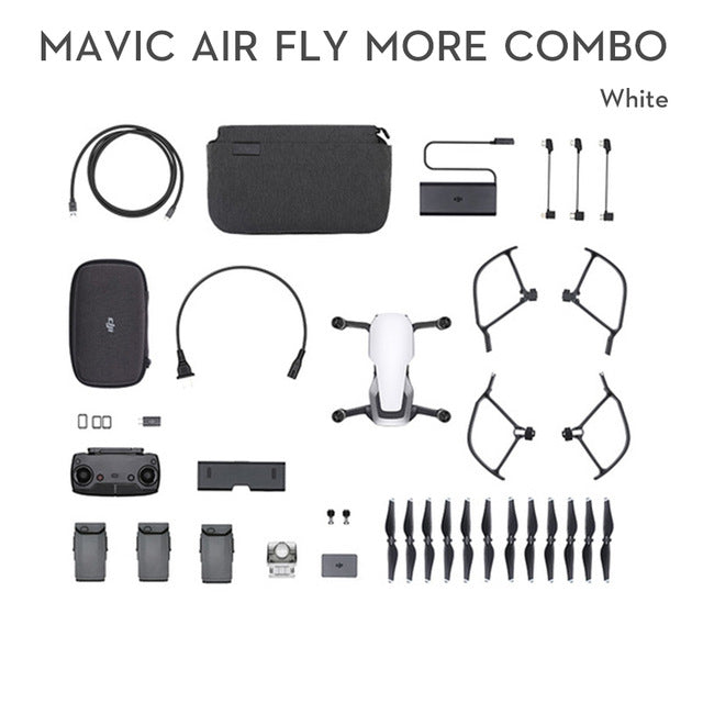 DJI Mavic Air/Mavic Air Fly More Combo drone 4K 3-Axis Gimbal Camera with 4KM Remote Control original brand new in stock Combo white - Tophatter Daily Deals
