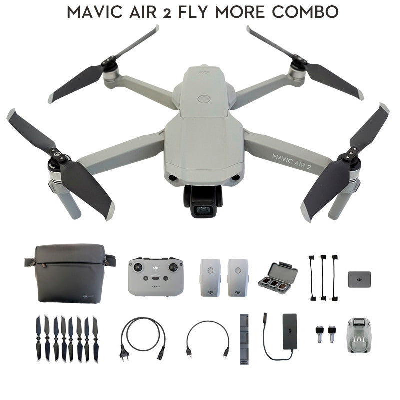 DJI Mavic Air 2 /Mavic Air 2 fly more combo drone with 4k camera 34-min Flight Time 10km 1080p Video Transmission Newest - Tophatter Daily Deals