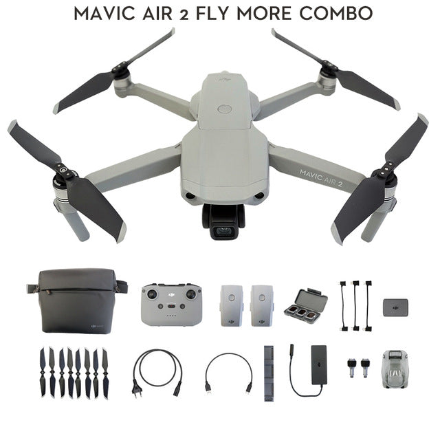 DJI Mavic Air 2 /Mavic Air 2 fly more combo drone with 4k camera 34-min Flight Time 10km 1080p Video Transmission Newest Fly more combo - Tophatter Daily Deals