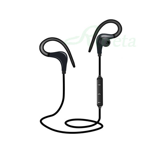 Roreta Bluetooth wireless earphone stereo ear-hook sports noise reduction earphones with microphone headset for iPhone Huawei Black - Tophatter Daily Deals