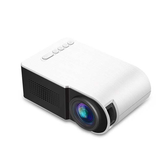 7000 lumens LED Mini Projector Portable Full HD 3D Projector TFT LCD Home Theater Entertainment Projectors Video Multi-media US Plug white - Tophatter Daily Deals