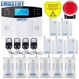 IOS Android APP Wired Wireless Home Security LCD PSTN WIFI GSM Alarm System Intercom Remote Control Autodial Siren Sensor Kit G2B Bundle C - Tophatter Daily Deals
