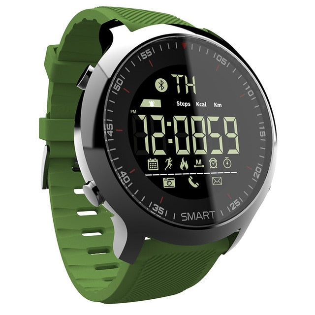 LOKMAT Smart Watch Sport Waterproof pedometers Message Reminder Bluetooth Outdoor swimming men smartwatch for ios Android phone green - Tophatter Daily Deals